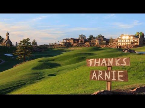 Arnold Palmer And Johnny Morris At Big Cedar Lodge's Top Of The Rock